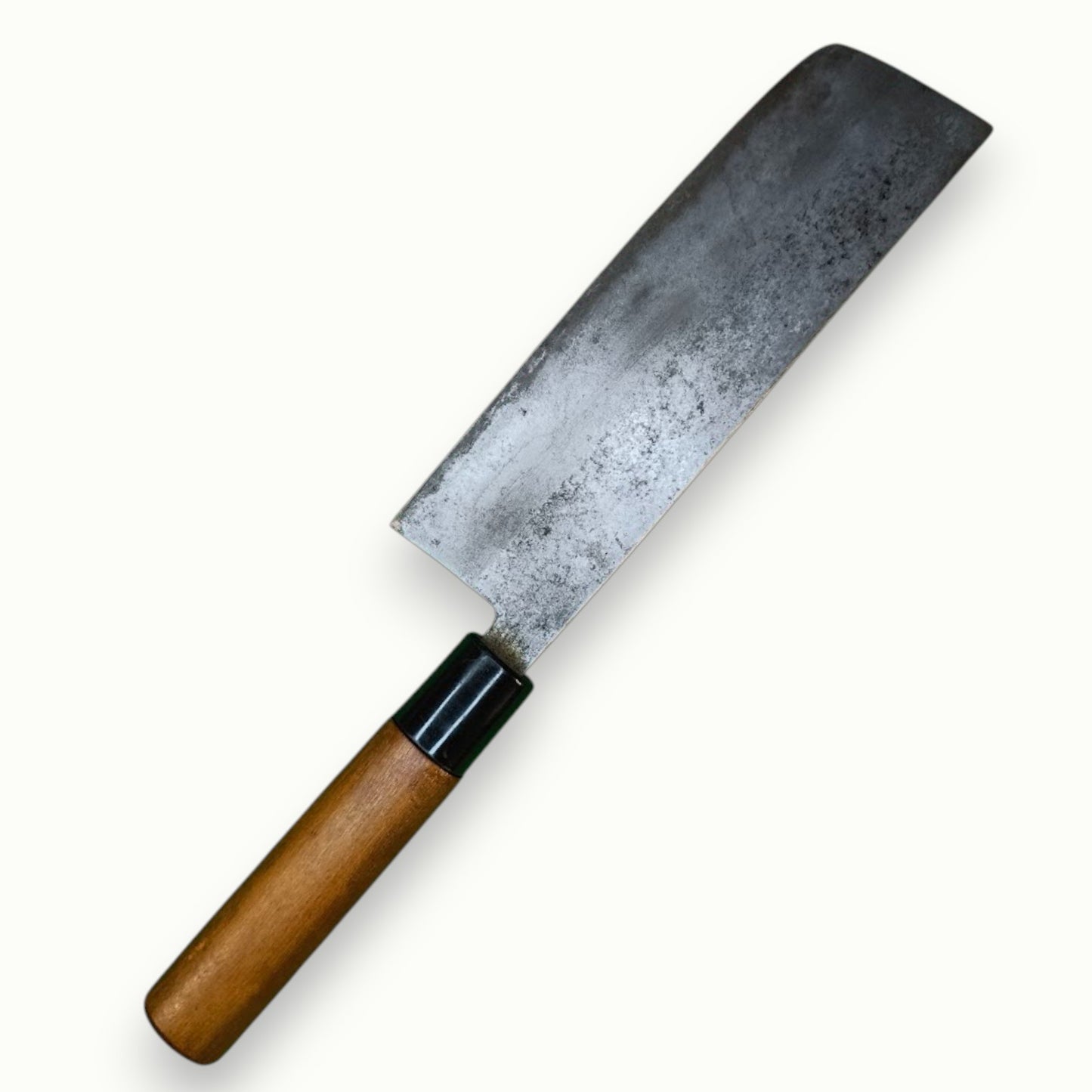 Manche bois patiné couteau Nakiri Sakai Takayuki patine authentique