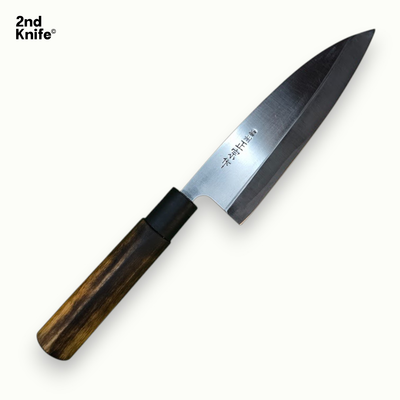 Couteau Deba japonais forgé main années 70 Kanetsugu Sakai