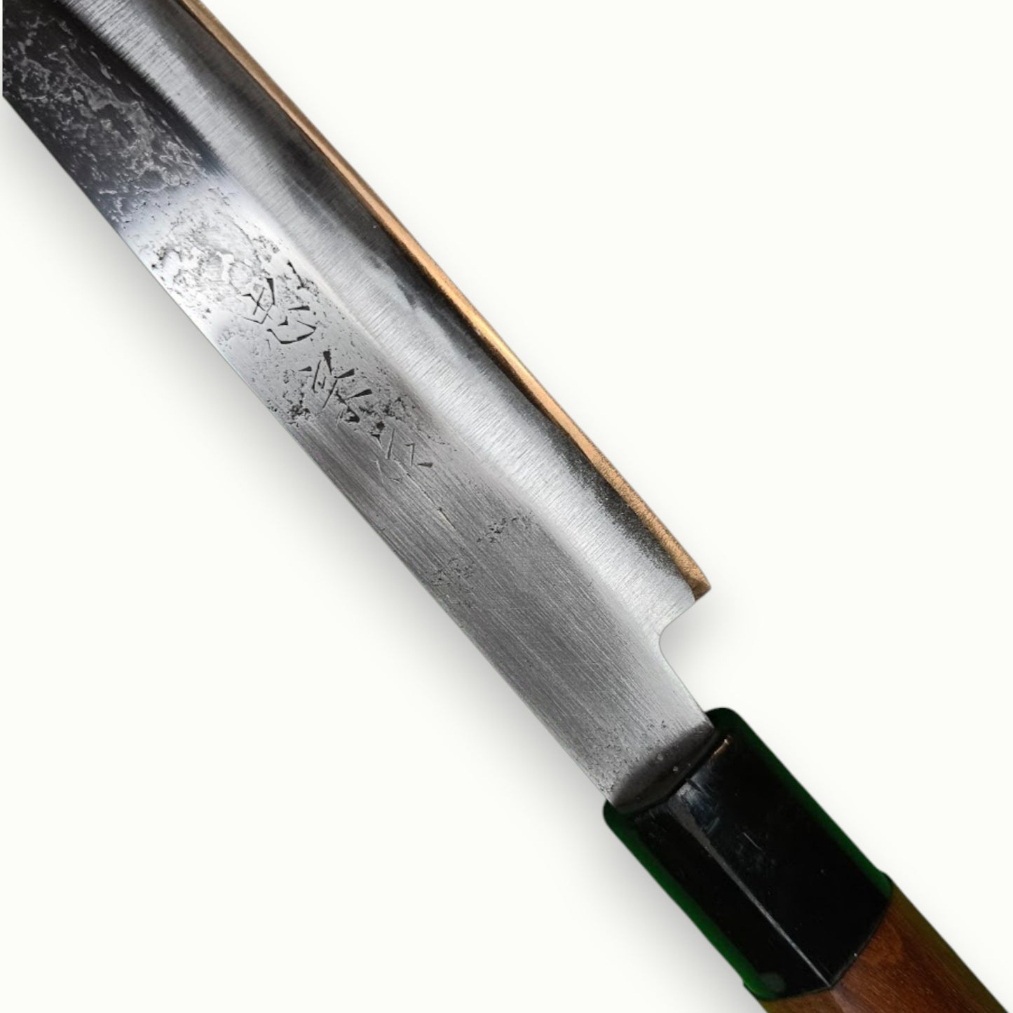 Marquage japonais Chūgi saku lame Yanagiba acier carbone forgé